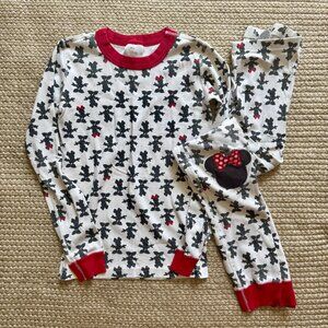 Hanna Andersson Disney Minnie Mouse Pajama Set Size 150cm/12 Organic Cotton Red